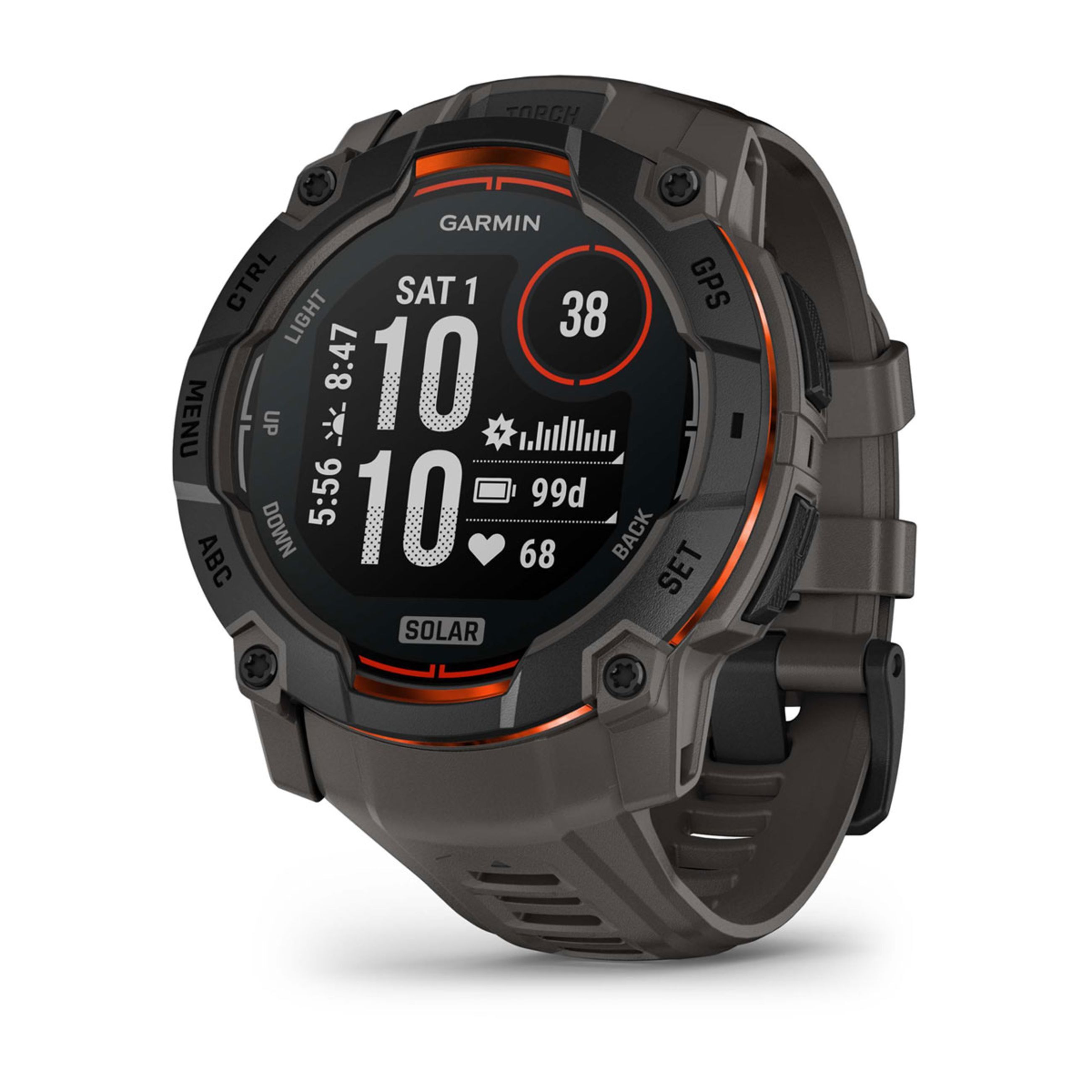 Instinct E – 45 Mm - Black With Charcoal Band