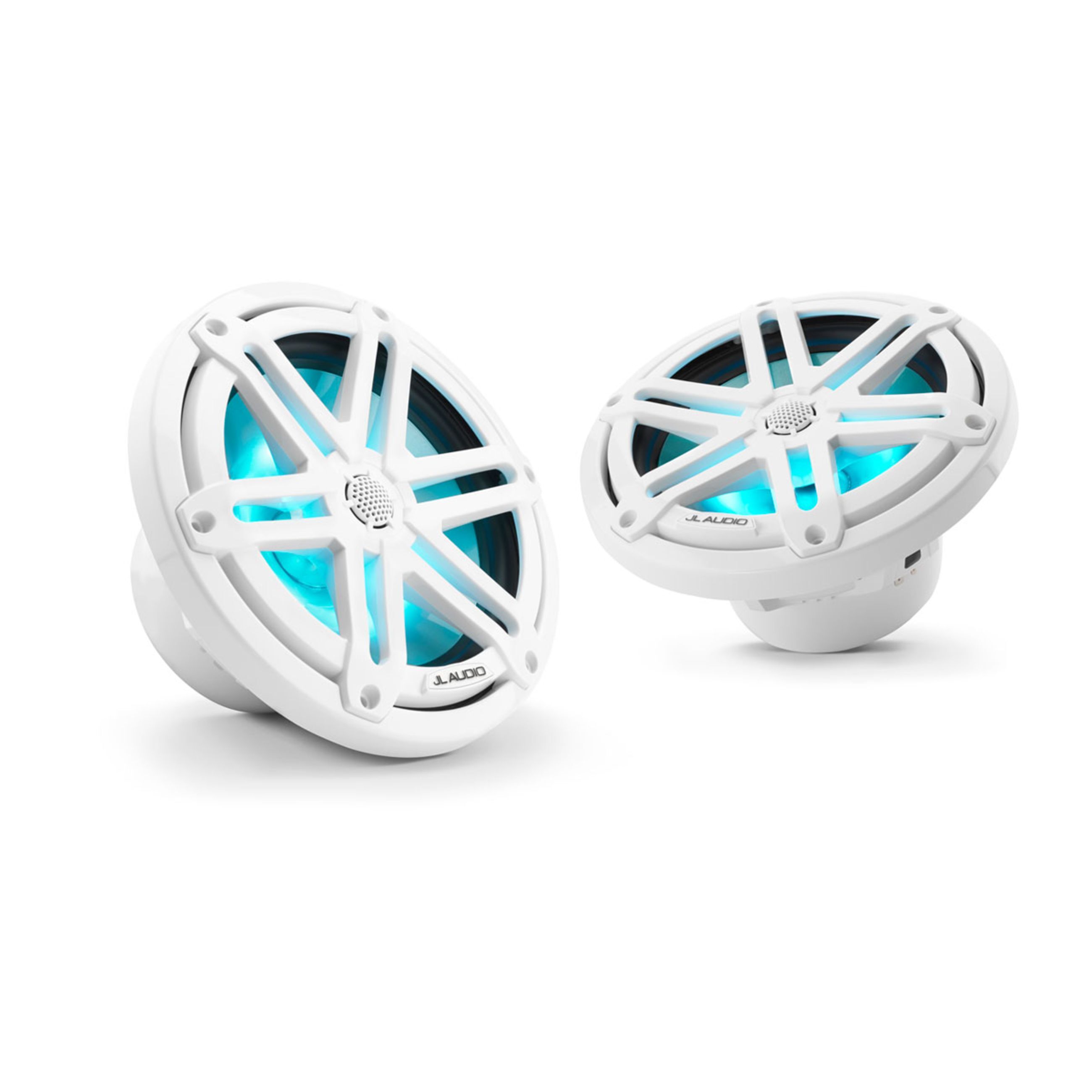Jl Audio M3 Enclosed Tower Speakers - 7.7" With Led And White Sport Grille (M3-770X-S-Gw-I)