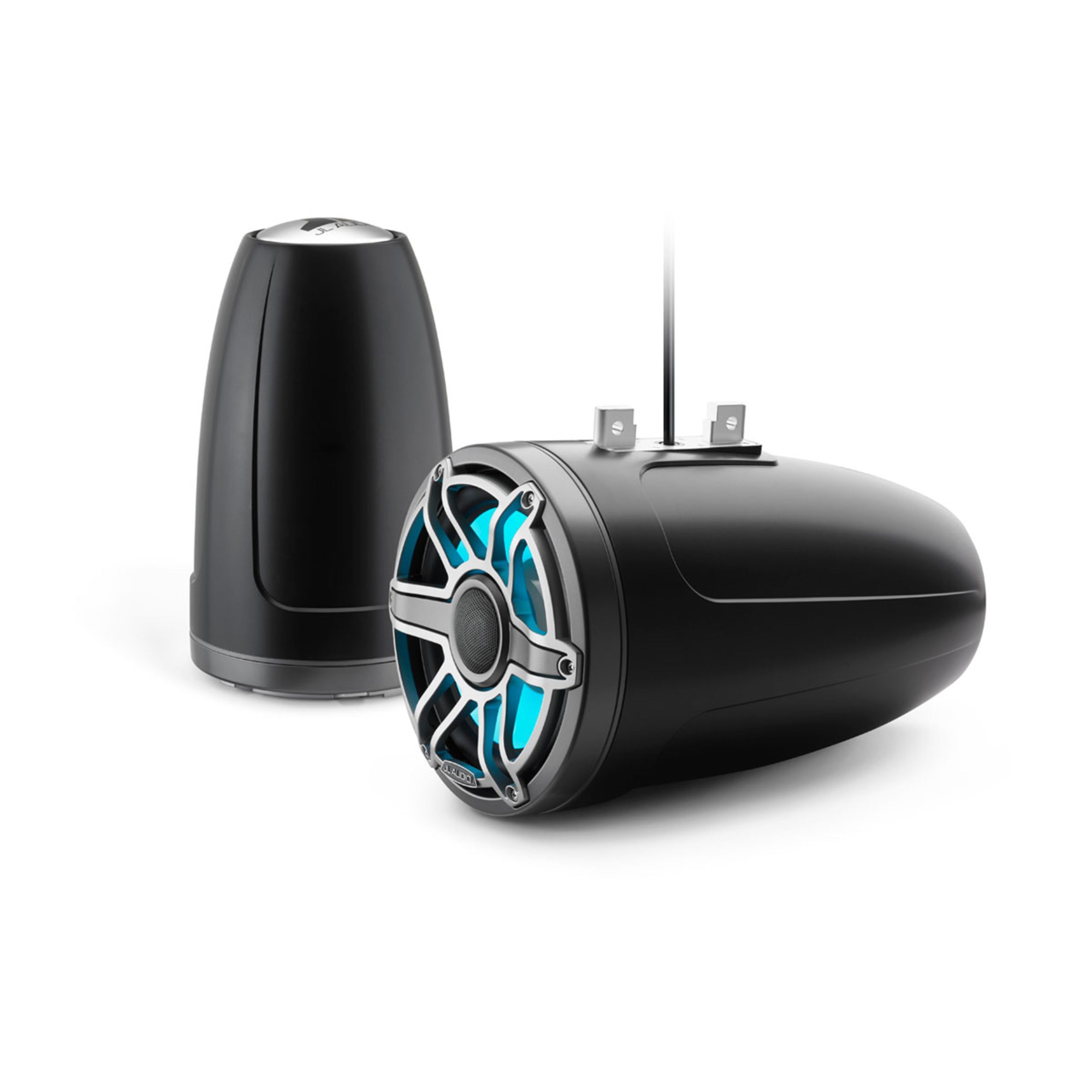 Jl Audio M6 Marine Speakers - 8.8" With Led And Titanium Sport Grille (M6-880Etxv3-Sb-S-Gmti-I)